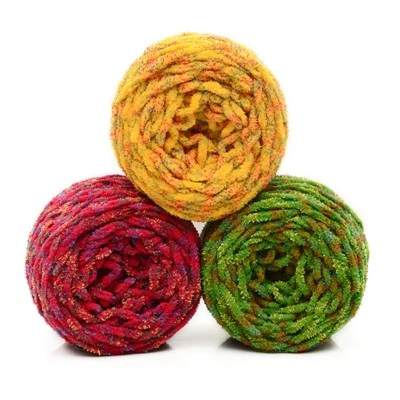 Litríkt Chenille Velvet garn